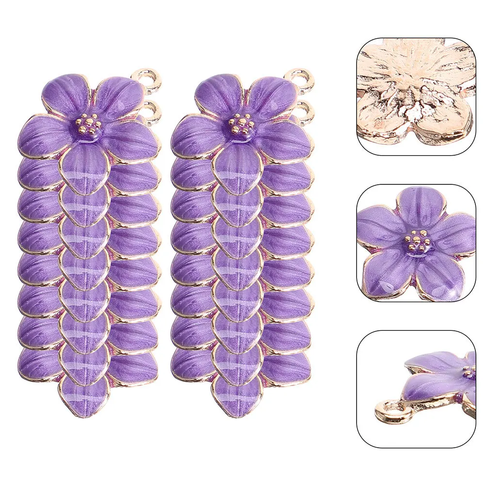 

20 шт., мини-подвеска с цветком вишни, подвески, эмалированный цветок, сделай сам, изготовление ювелирных изделий, браслеты, ожерелья, серьги, брелки, поделки