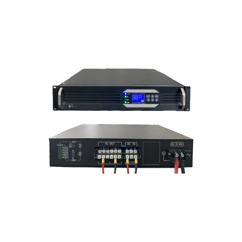 Rack Mount Telecom inverter power supply 48Vdc to 220Vac 4KVA Inverter 3200 Watt Power Inverter power supply with Large LCD