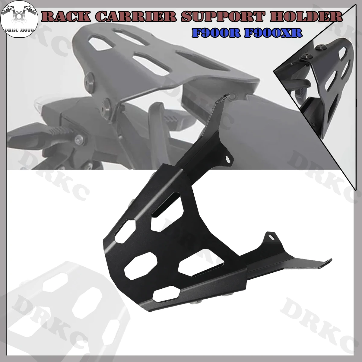

For BMW F900R/F900XR (2019-2023) Motorcycle Aluminum Alloy Rear Rack - Dedicated Trunk Frame & Tail Wing Armrest