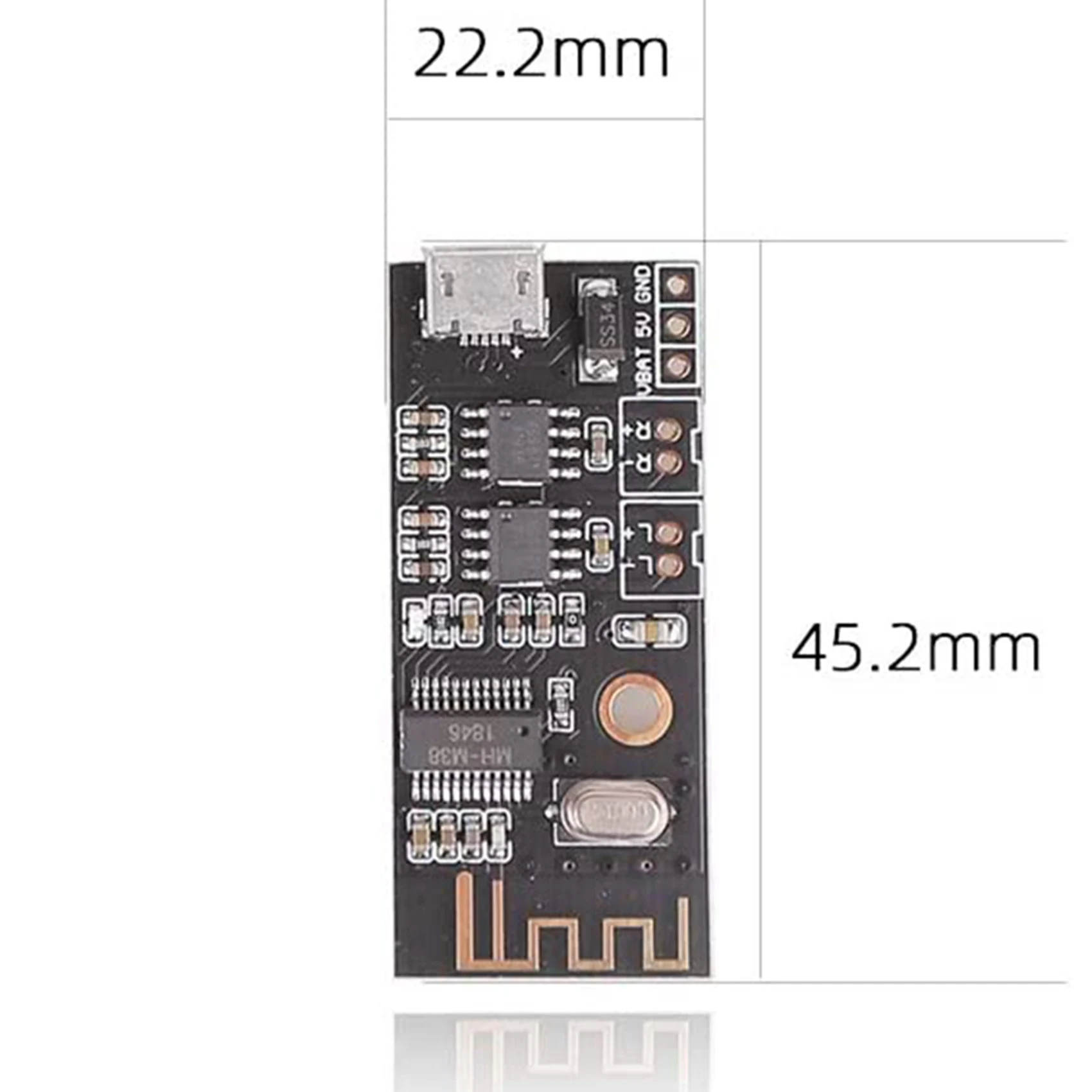 Carte amplificateur Bluetooth RISE-2X, puissance de sortie 5W + 5W, Mini haut-parleur Bluetooth 3.7V-4.2V/5V cc