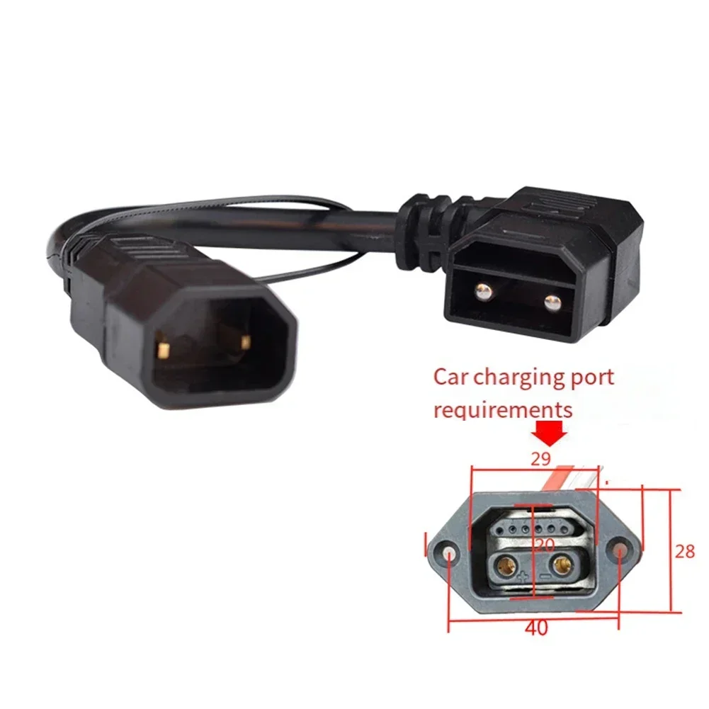 Per Niu Per N1S Caricatore per veicolo elettrico Adattatore per spina di conversione Cavo di ricarica per scambio batteria Accessori Ebike