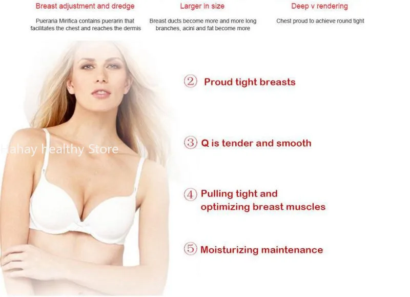 Women\'s breast mask anti-sagging breast enhancement collagen firming moisturizer body model bust girth sexy beauty 1PC