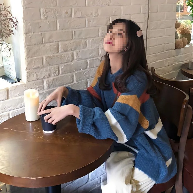 

Удлиненный кардиган для женщин, осенний, уникальный, модный, однотонный, свободный крой, городской стиль, с круглым вырезом, рукав до локтя, со спущенным плечом, в стиле готика и Y2K