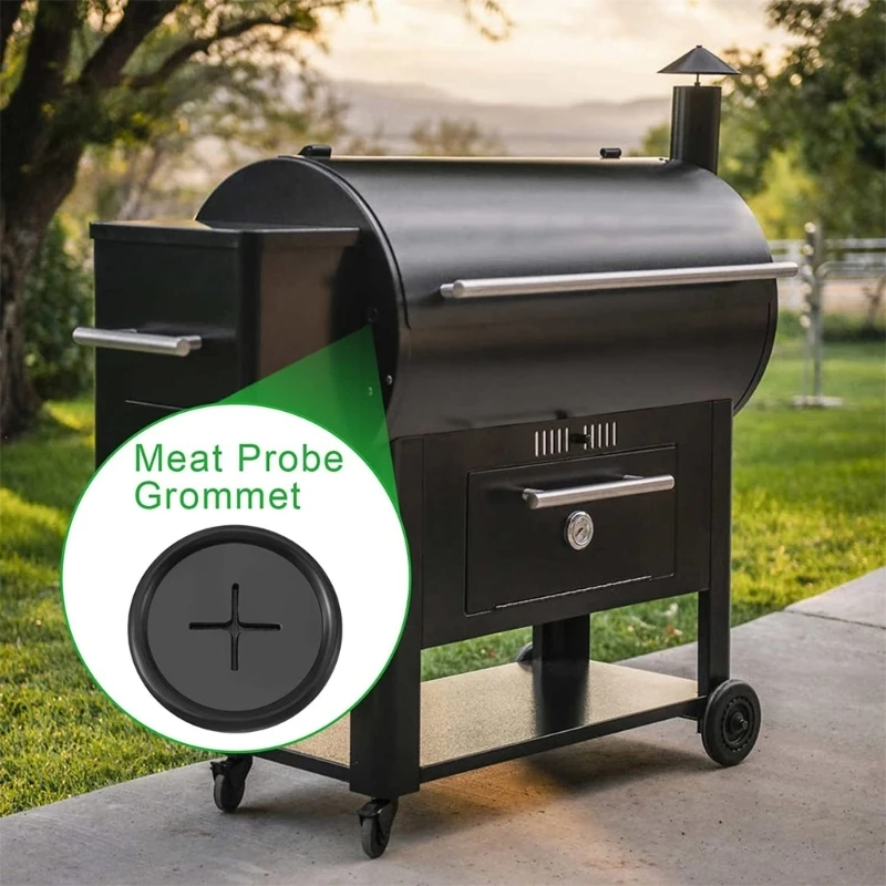 3/6pcs Rubber Probe Grommet Replacement Black Temp Probe Grommet BBQ Grills Grommet Barbecue Accessories Drop Shipping