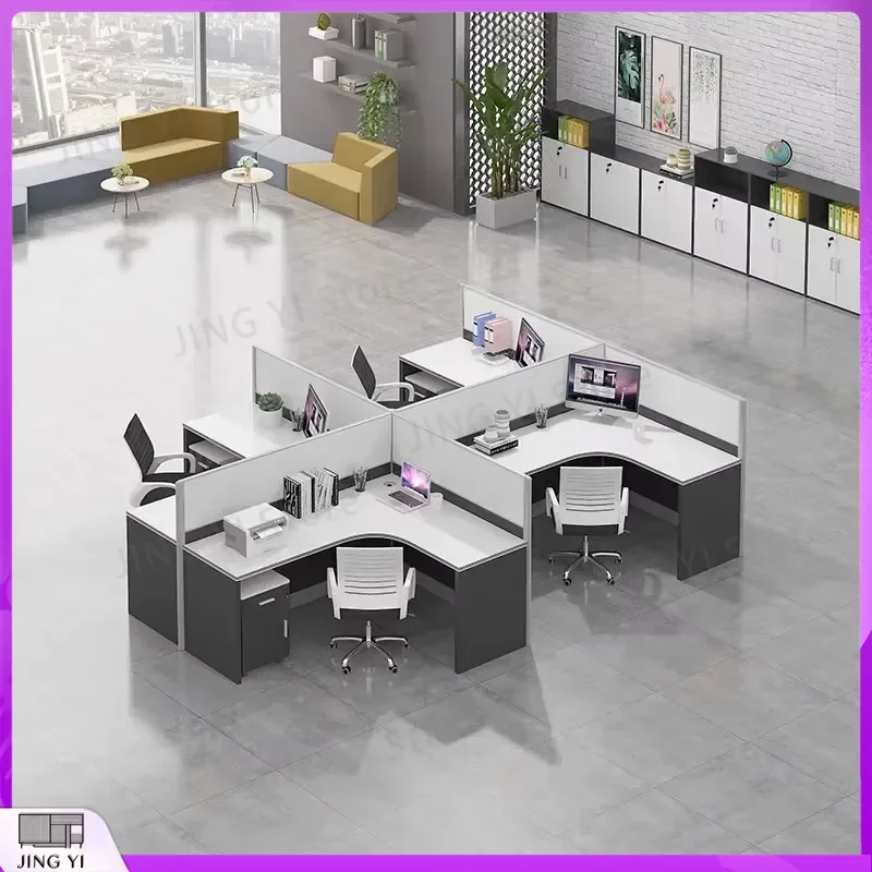 Heavy Duty 320 Screen Employee Supervisor Desk Office Workstation Modular Card Desk for Call Center Lab Workspace OEM Ready