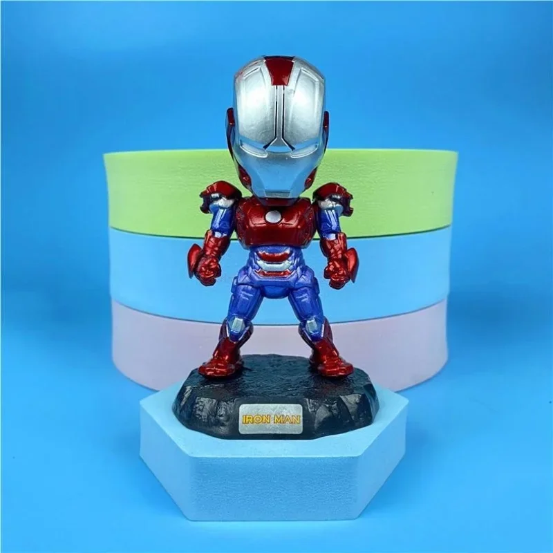 6 Q wersja Iron Man The Avengers Spider-man Kapitan Ameryka kolekcja modeli prezenty dla chłopców