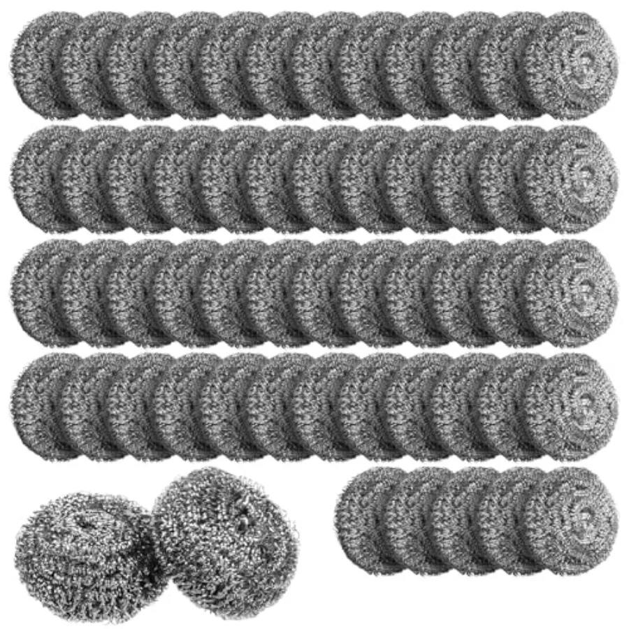 

150 Pieces Stainless Steel Scourers Bulk Steel Wool Scrubbers Small 10 gram Metal Sponges Wire Scouring Pad for Stoves, Pots, P