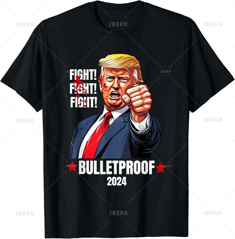 Maglietta Donald Trump per uomo 2024 maglietta della campagna elettorale del presidente americano T-Shirt Unisex Street oversize a maniche corte