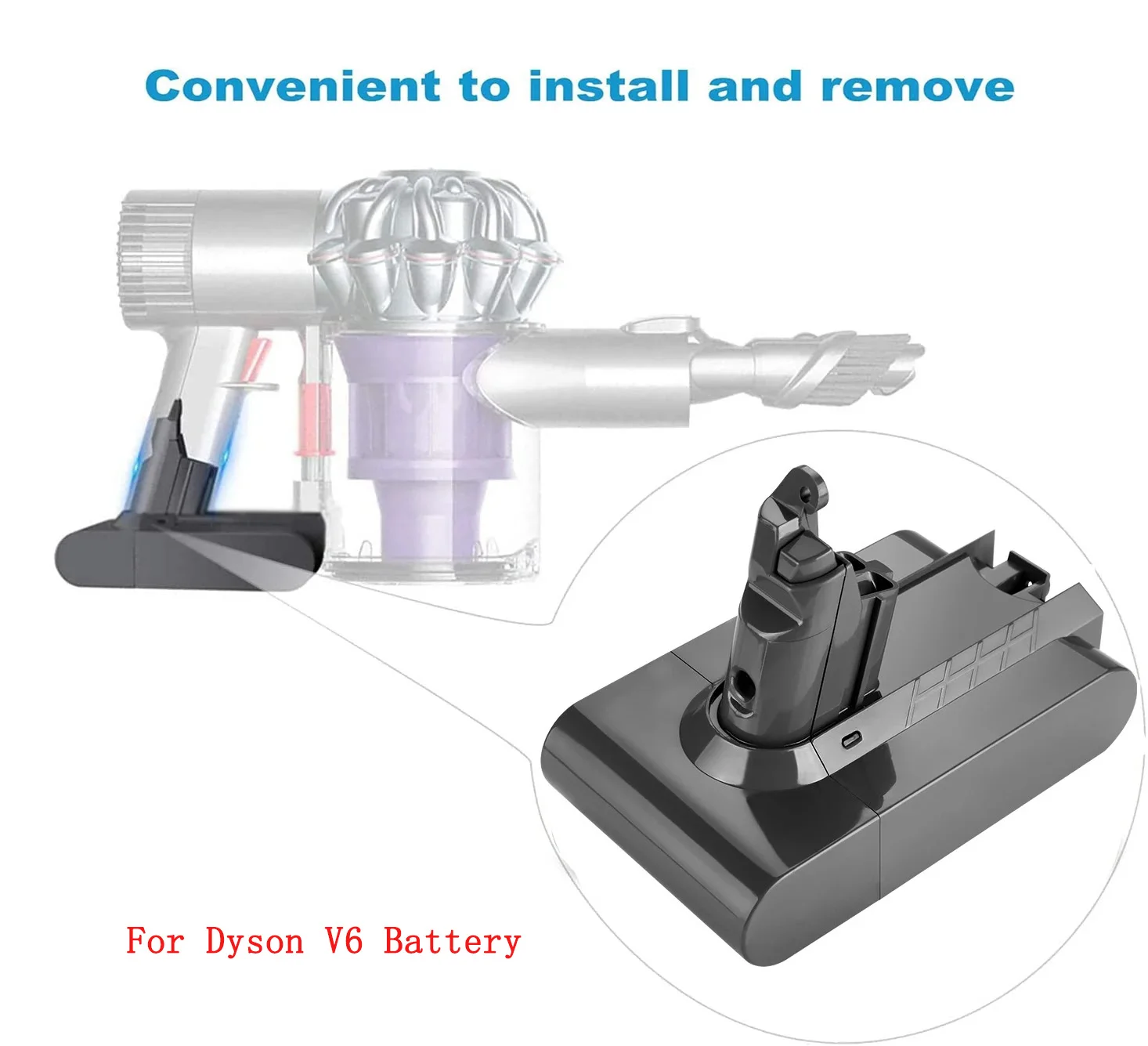 Odkurzacz baterii dla Dyson V6 V7 V8 V10 serii DC58 DC59 DC61 DC62 DC74 SV09 SV07 SV06 SV04 SV03 SV11 SV10 SV12