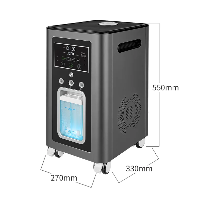 3000ML Hydrogen Inhalation Machine Fatigue Relief 99.99% Purity Hydrogen Water Generator SPE PEM for Athletes Cellular Repair