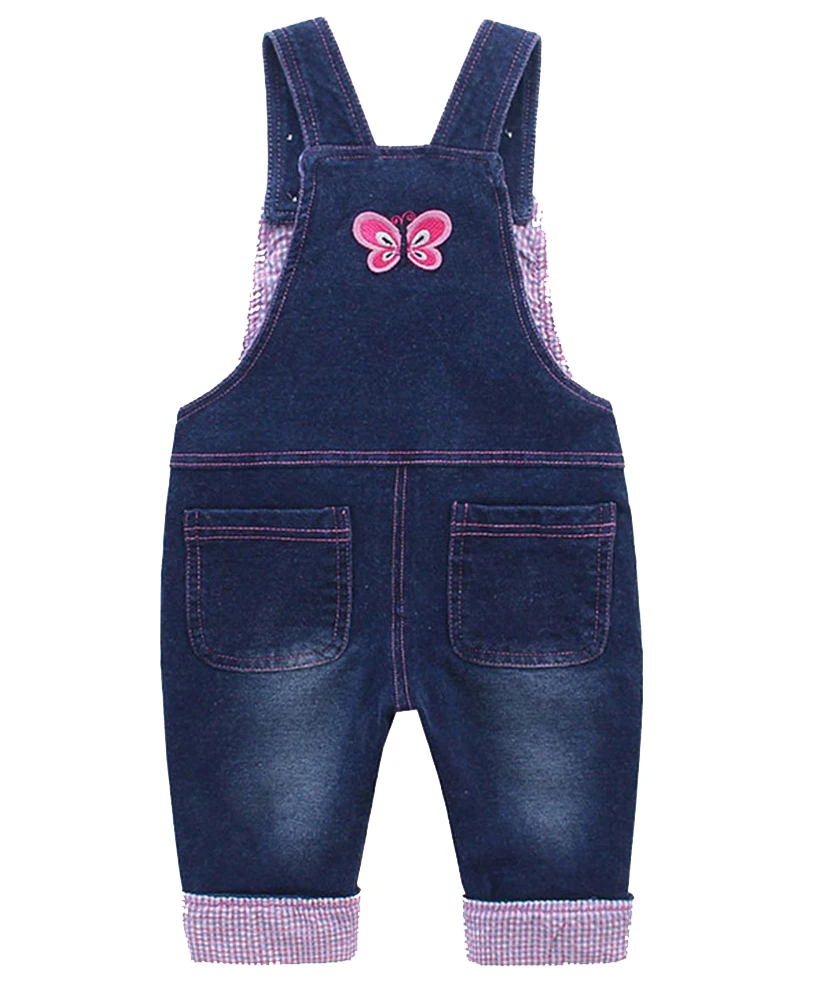 KIDSCOOL SPACE Baby Girl Cute 3D Bunny Jean Overalls