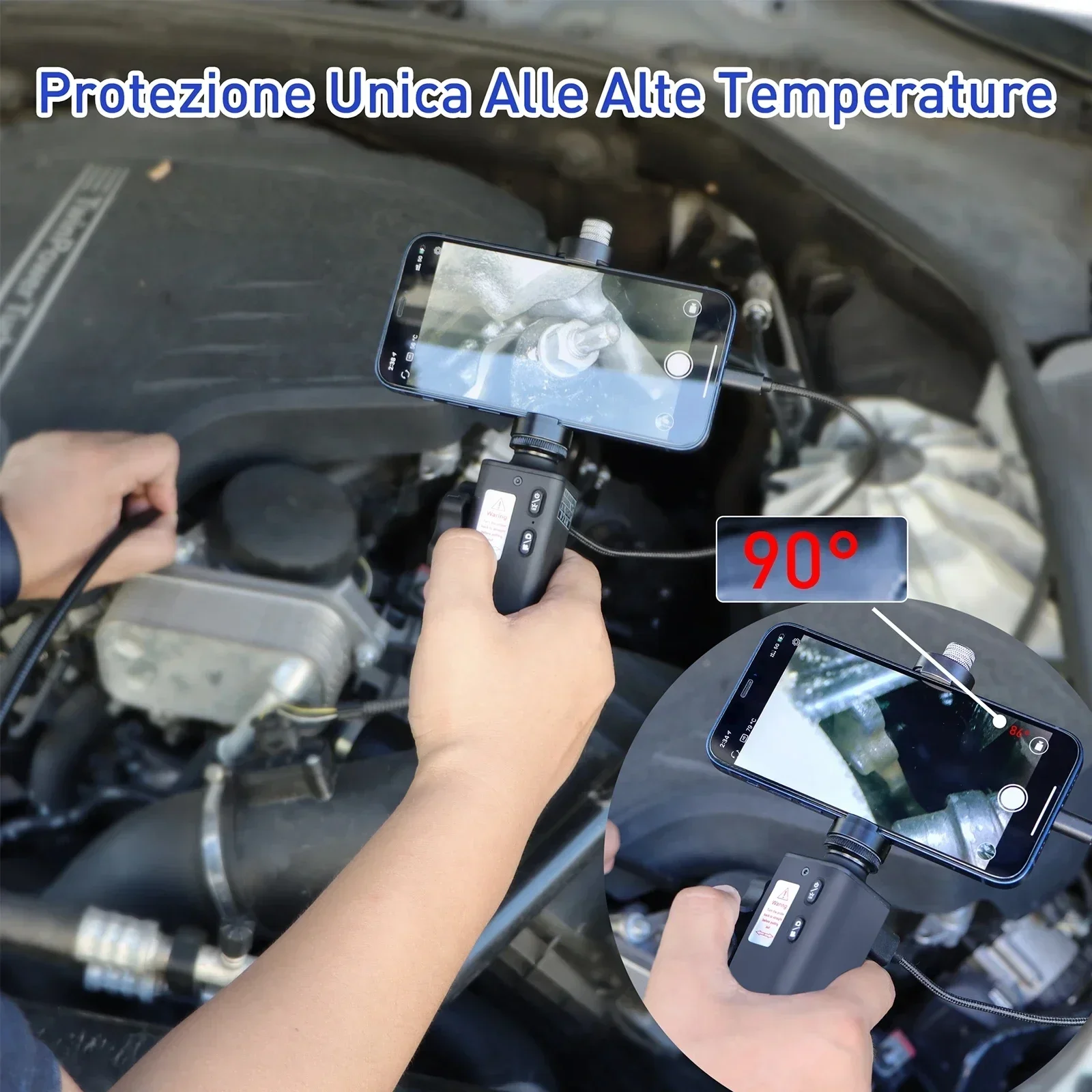 Newest Ralcam Borescope Industrial 8.5Mm 1M Endoscope System Articulating Borescope Endoscope Camera System