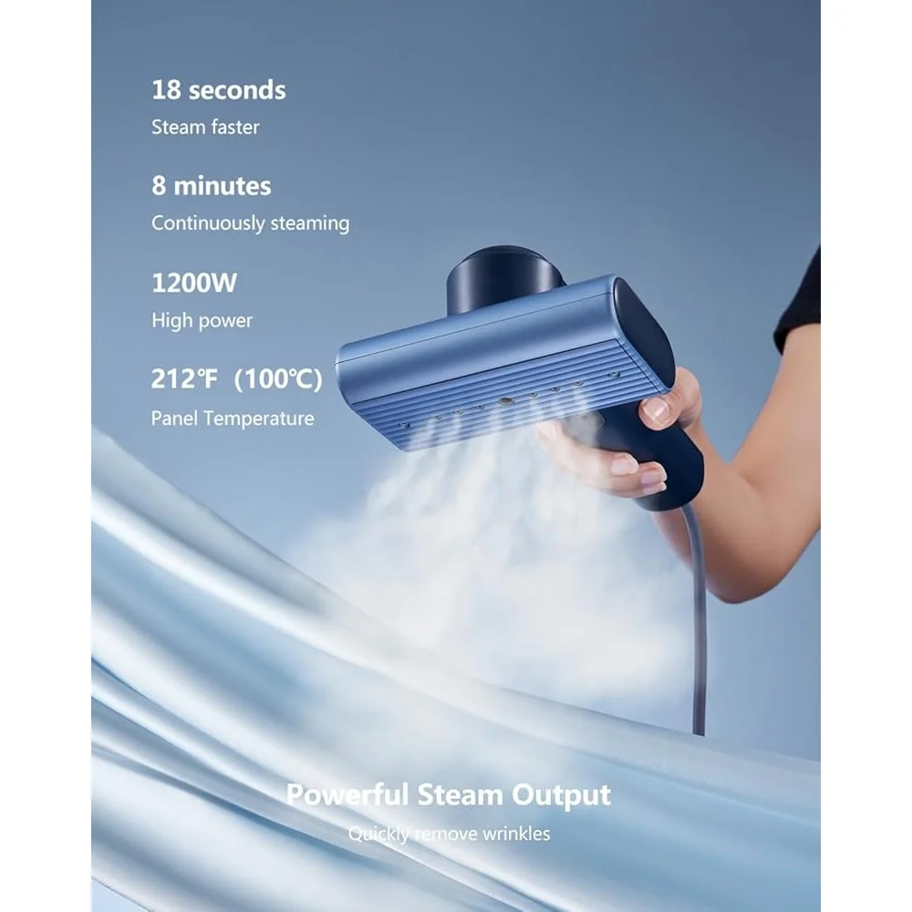 Vaporizador de viaje portátil 2 en 1 G9 1200W, eliminador de arrugas profesional ligero, vapor fuerte, calor rápido, uso continuo, compacto