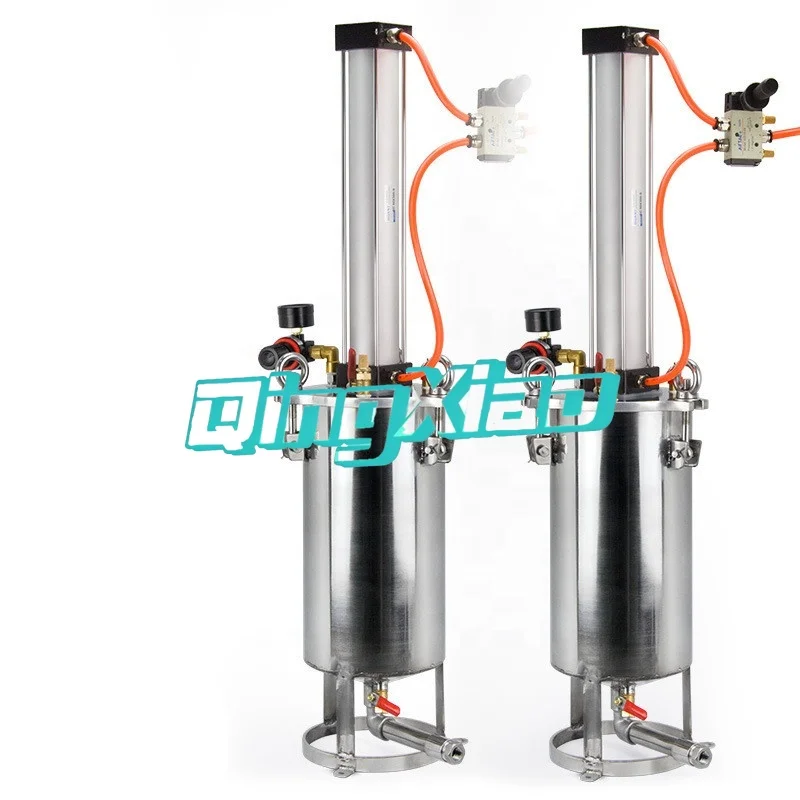 Stainless Steel Cylinder Piston Pressure Barrel Glue Filling Butter Silicone Dispensing Pressure Barrel High Capacity Industrial