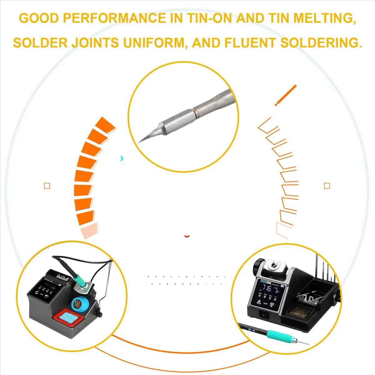 (WSFS) C210 Series Soldering Tip Lead-Free Solder Welding Head for JBC T210 Handle for Sugon T26 T26D Soldering Station(002)