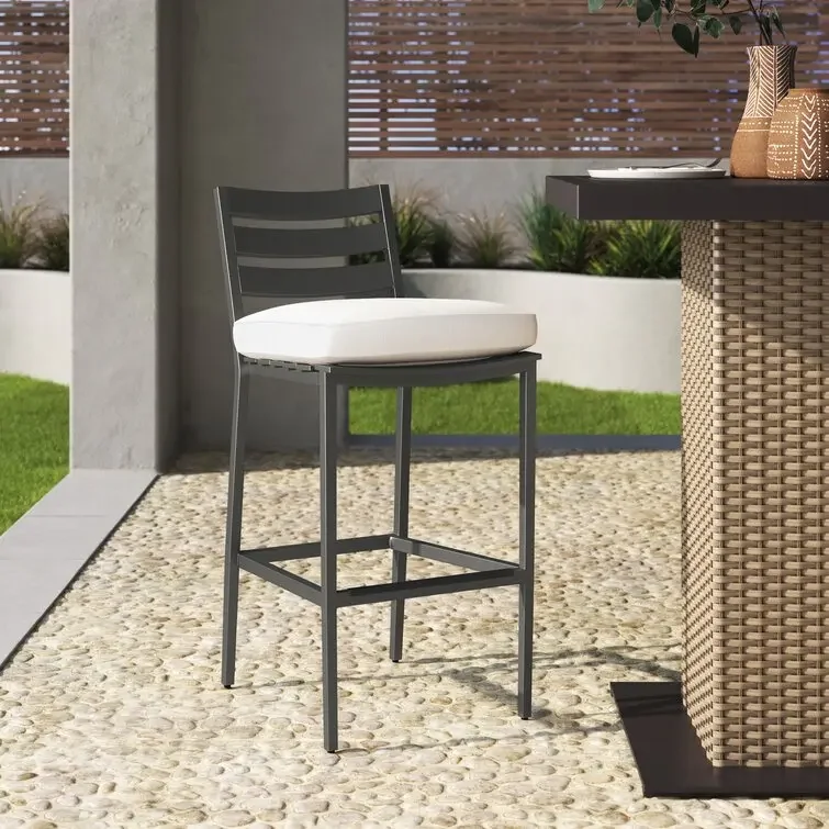 

Luxury Modern Outdoor Patio Garden Furniture Rustproof Aluminum Dining Chair Bar Stool