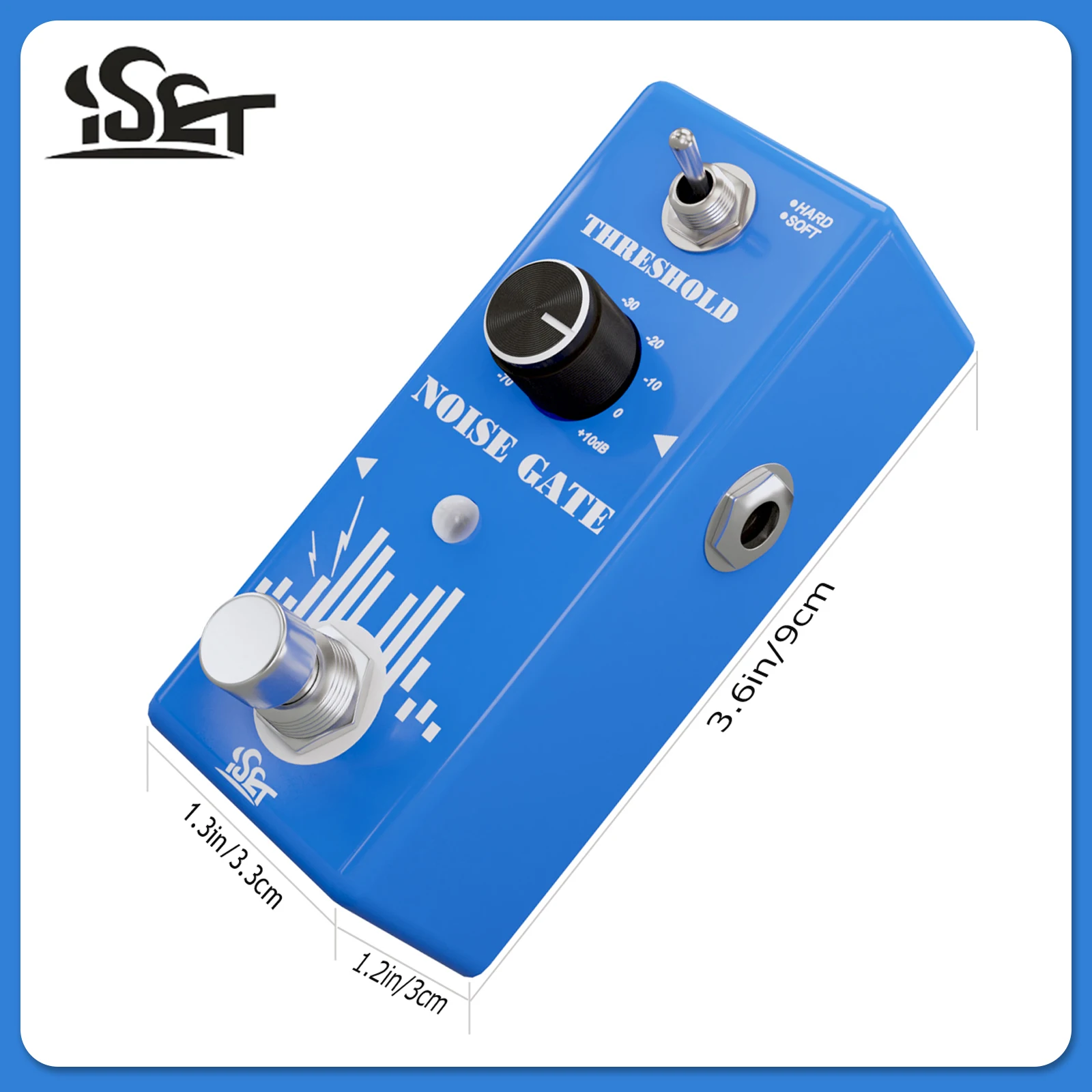 ISET PD-1 Guitar Noise Gate Effect Pedal Noise Killer Pedal Noise Suppression Effect Hard Soft True Bypass Electric Guitar Parts