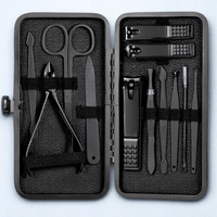 Stainless Steel Nail Clippers Set 7/12/16/18PCS Complete Pedicure Manicure Tools Beauty Pliers