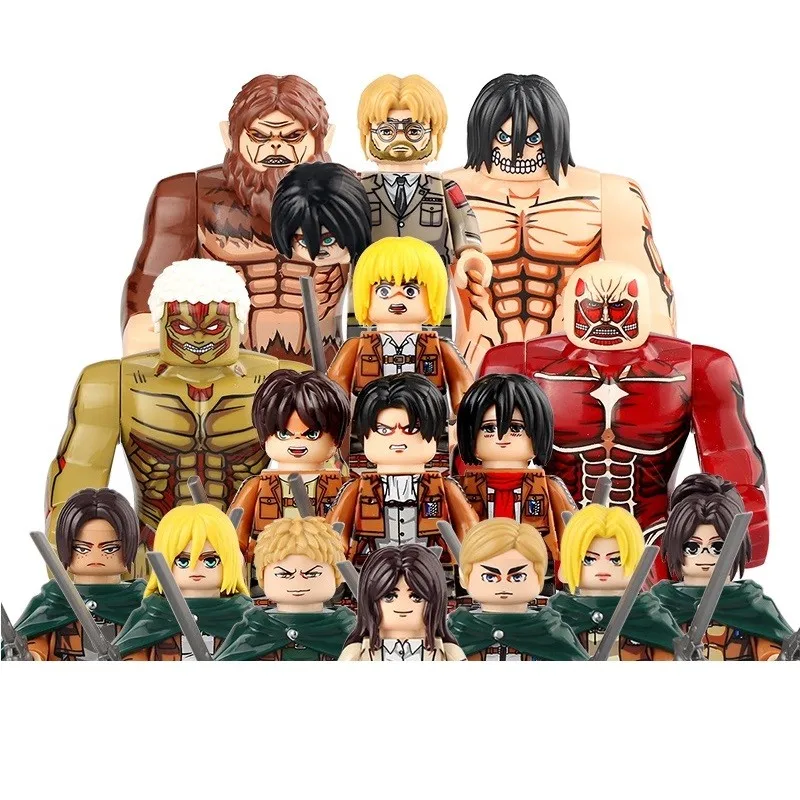 

New Moc Attack On Titan Set Building Blocks Shingeki No Kyojin Mini Action Figure Toys