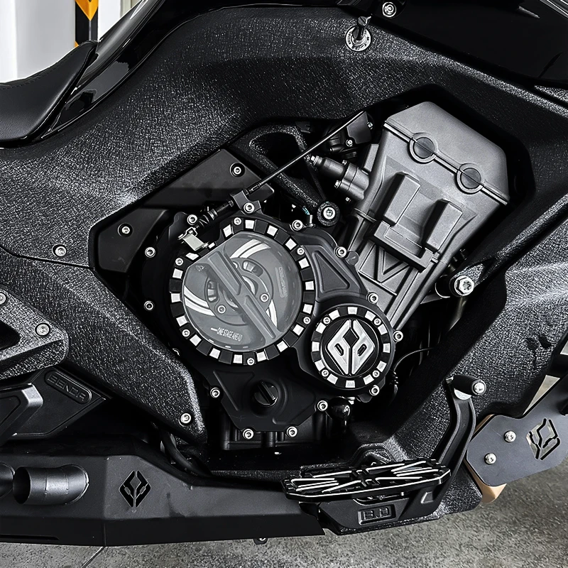 NEW Motorcycles Aluminum Transparent Clutch Cover & Alternator Cap Accessories FOR BENDA LFC700 LFC 700 BD700 2025 2026+ Parts