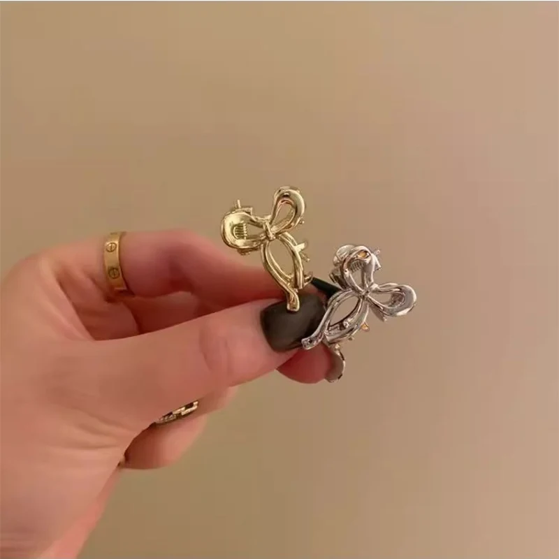 1/2pcs Princess Head Mini Small Bow Clip Metal Hair Accessories Broken Hair Bangs Clip Side Head Clip Summer Headdress