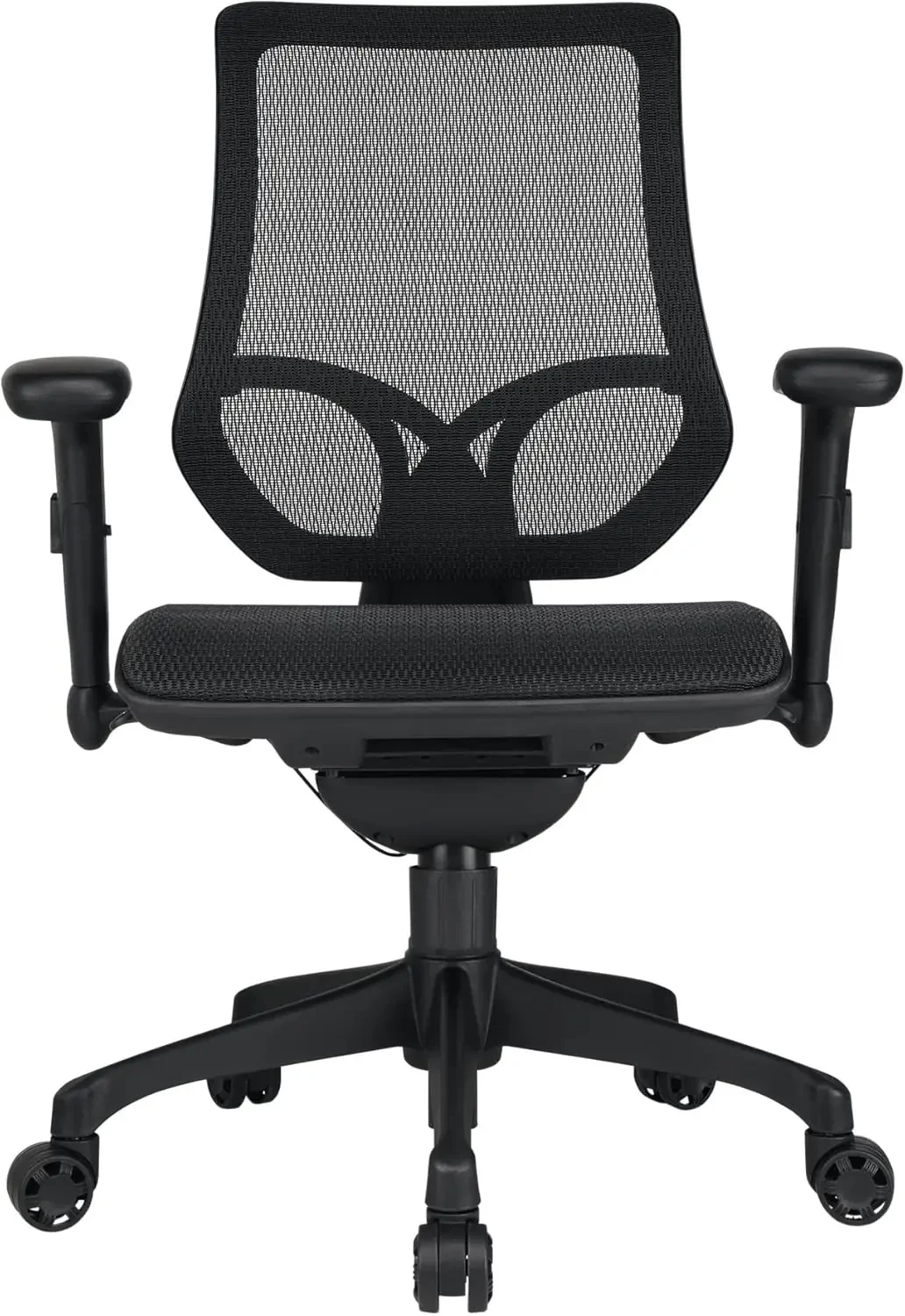 Ergonomic Mesh/Mesh Mid-Back Task Office Chair, Black