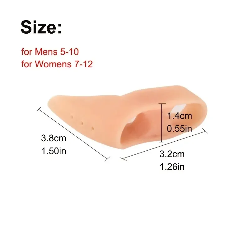 1 Pair Soft Toe Correctors For Men & Women - Perfect For Night & Home Use Replacing Regularly