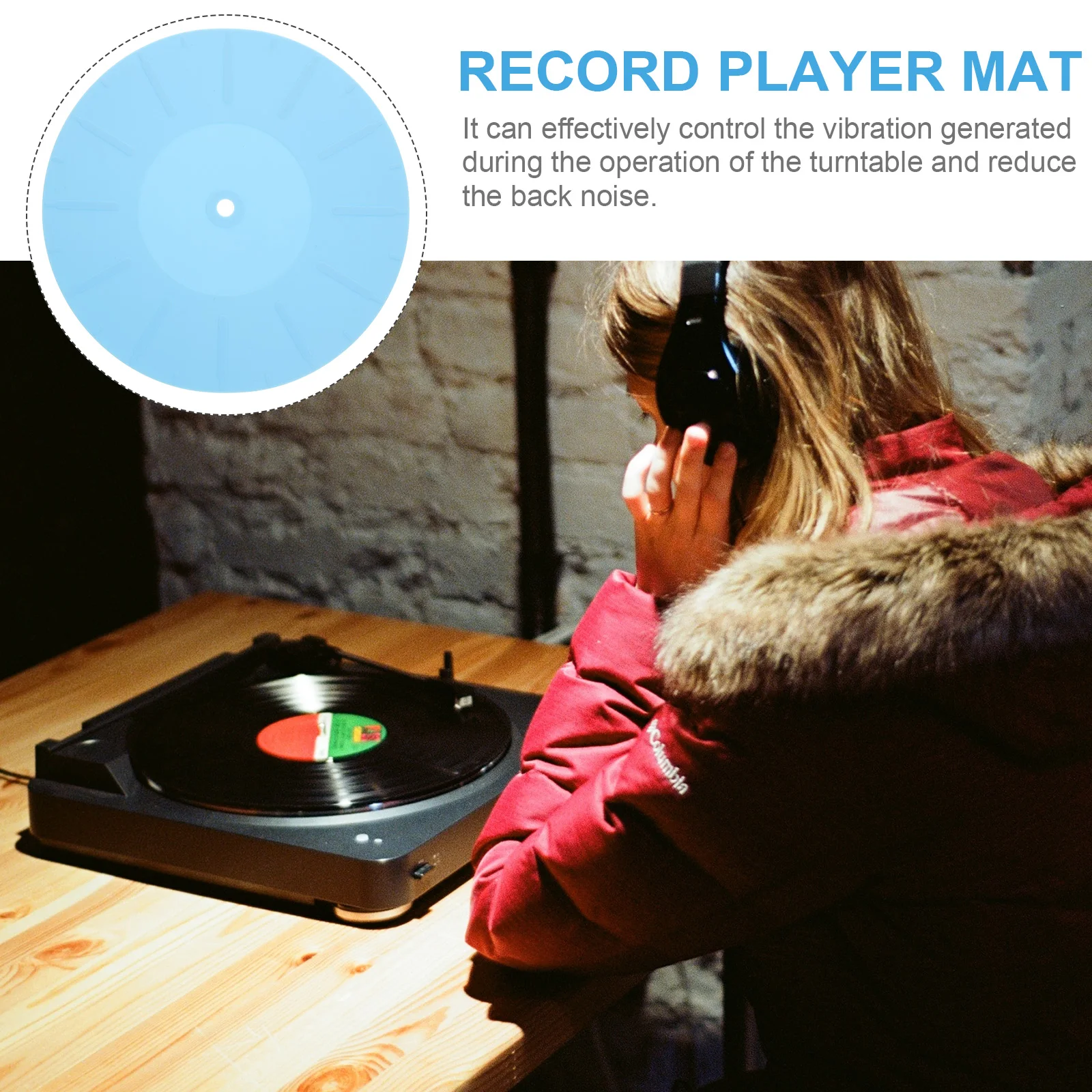 

Silicone Record Player Mat Anti static Protective Pad for Turntable Vinyl Accessories DJs Equipment Audio Devices