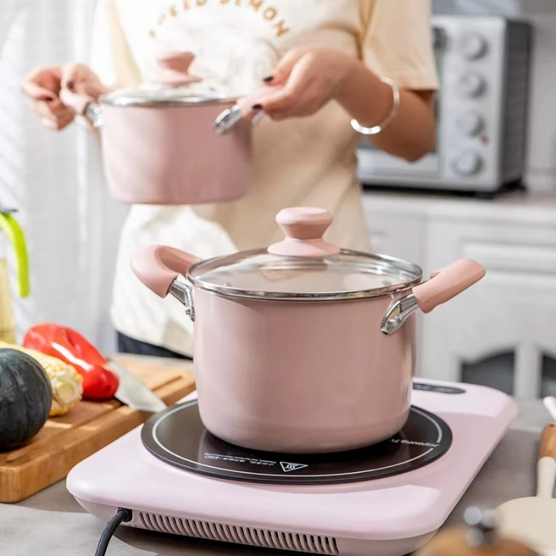 

LH double-sided ceramic, no chemical coating, deepened ceramic soup pot non-stick pan