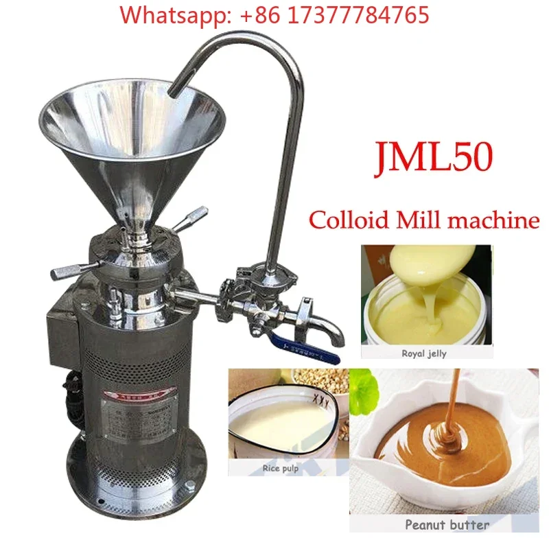 JML50 Colloid Mill Sesame Colloid Mill Peanut Butter Colloid Mill Soybean Grinding Machine Coating Grinding Machine JML50
