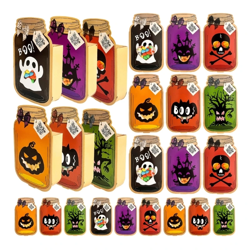 

N7MD Festival Halloween Candy Packaging Container Gift Box Variety Pack for Pleasure