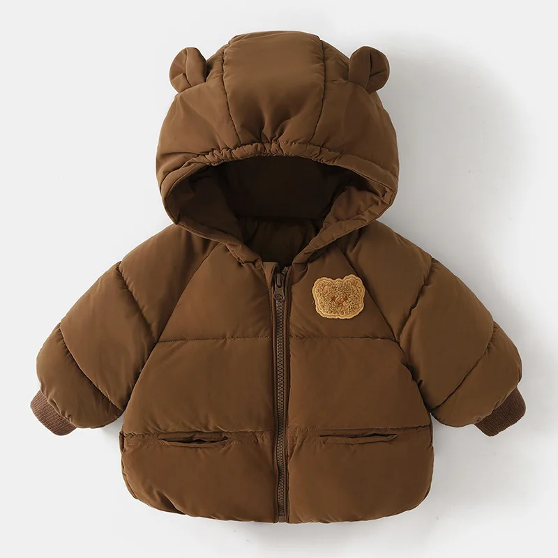 Bär Baby Winterjacken für Mädchen Jungen Kleidung Baumwolle gefüttert verdicken Kinder Mäntel Kinder Parkas Jacke Baby Oberbekleidung