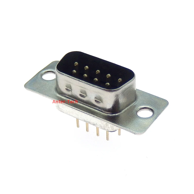 5PCS DP9 Male Female PCB Mount serial port CONNECTOR Insert plate type D-Sub RS232 COM CONNECTORS 9pin plug 9p Adapter FOR PCB