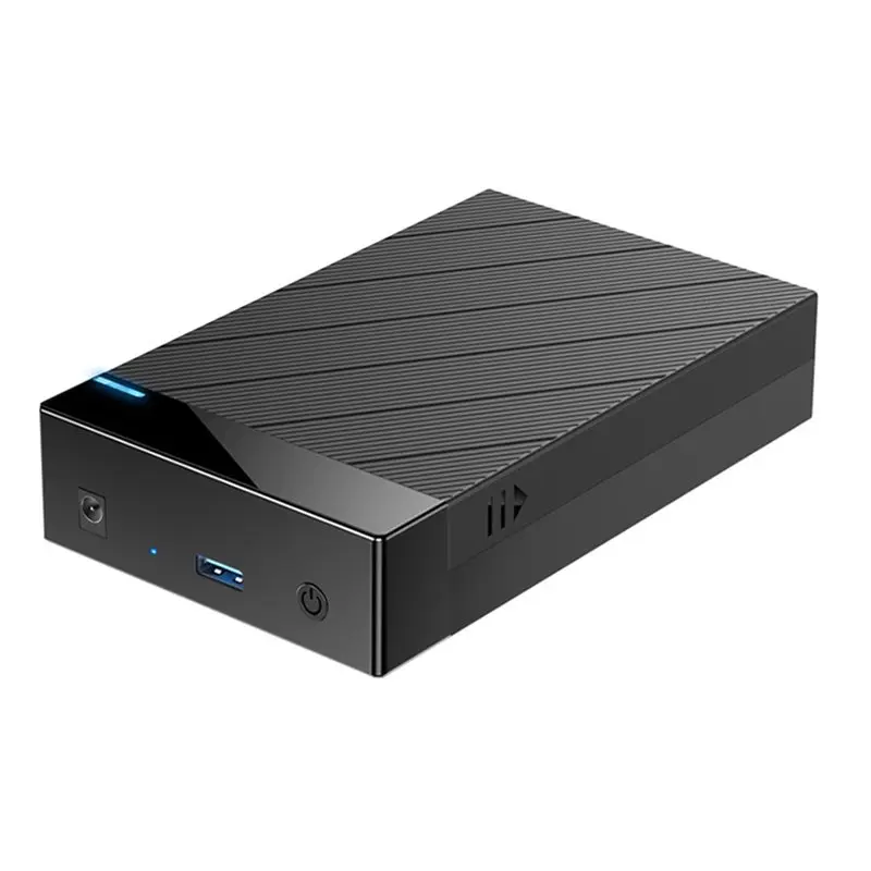 ABZZ-2.5/3.5 Inch HDD Case External Hard Drive Box For Laptop Support 22TB Hard Drive Enclosure 5Gbps High Speed Adapter D