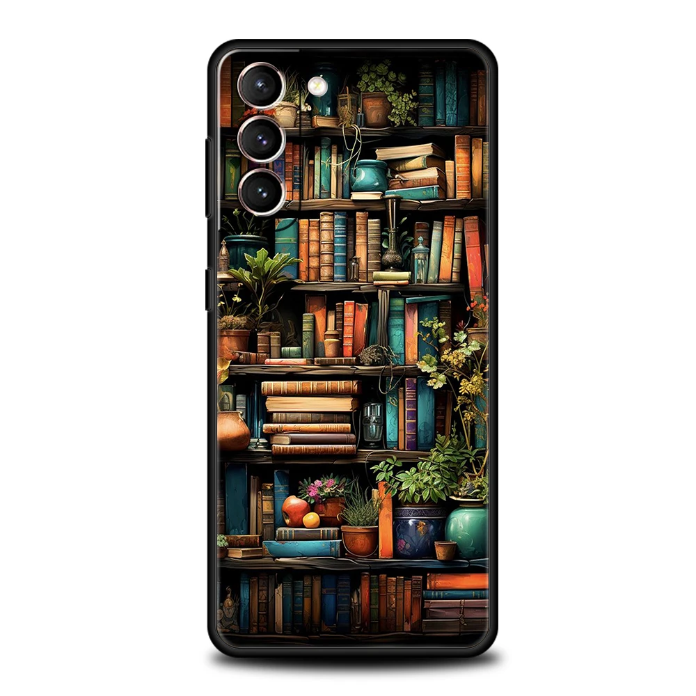 Lesen Sie Bücher Illustration Handyhülle für Samsung Galaxy S24 S23 S22 S20 S21 FE Ultra S10 S10E S9 S8 Plus 5G Silikonhülle Capas – Detail 3