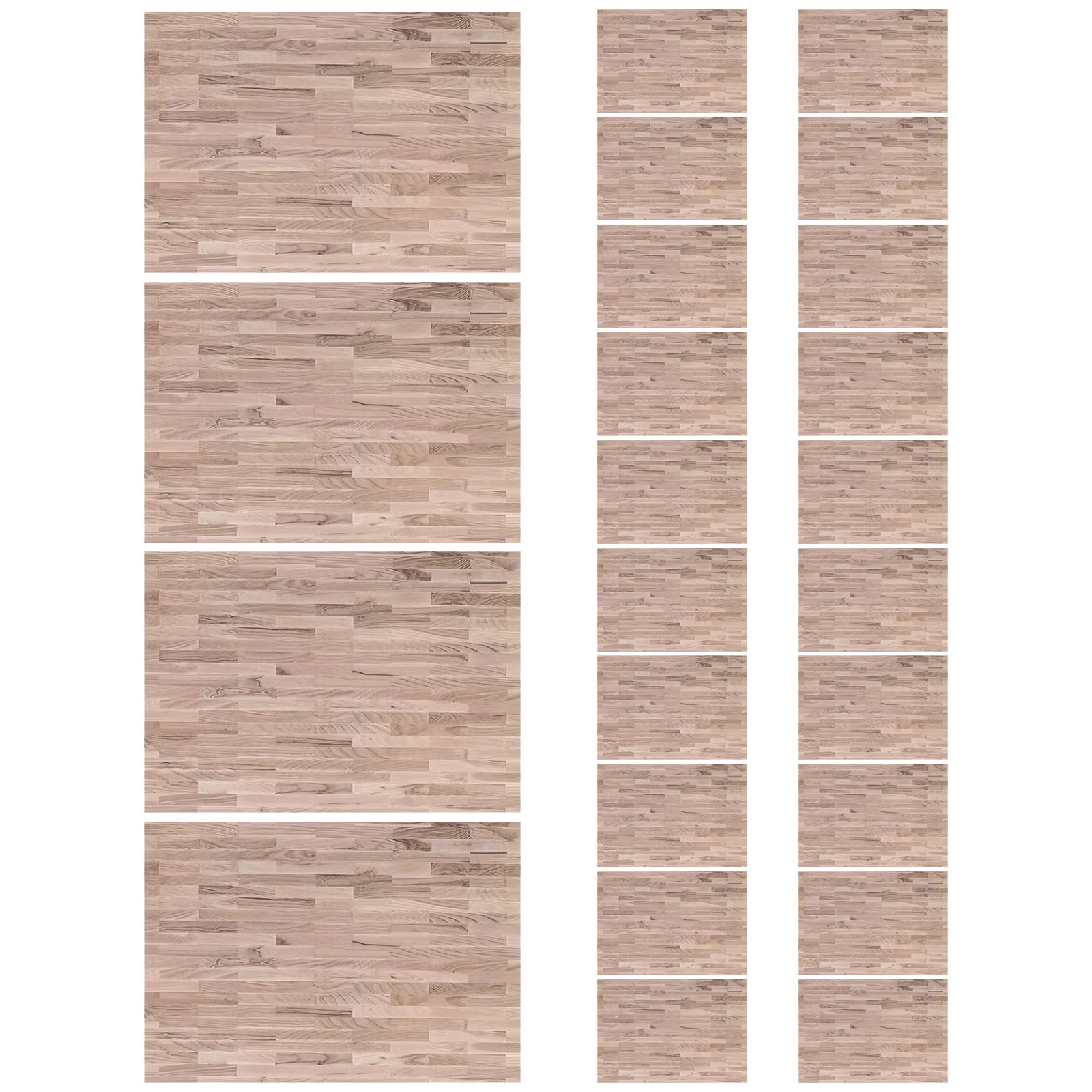 

24Pcs Dollhouse Flooring Stickers 29x21cm Mini Wood Grain Decor Peel Stick Self Adhesive Floor Paper Miniature House Flooring