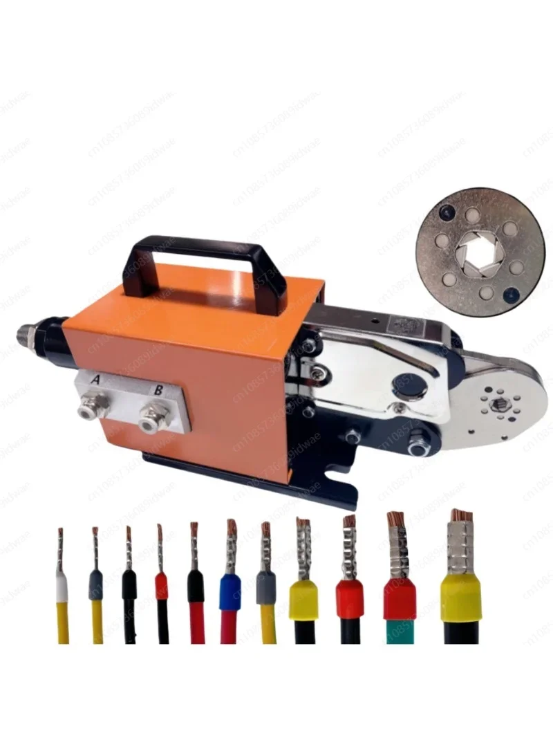 Pneumatic terminal crimping machine 0.25-16 mm ² tubular type cold pressing terminal crimping machine crimping pliers