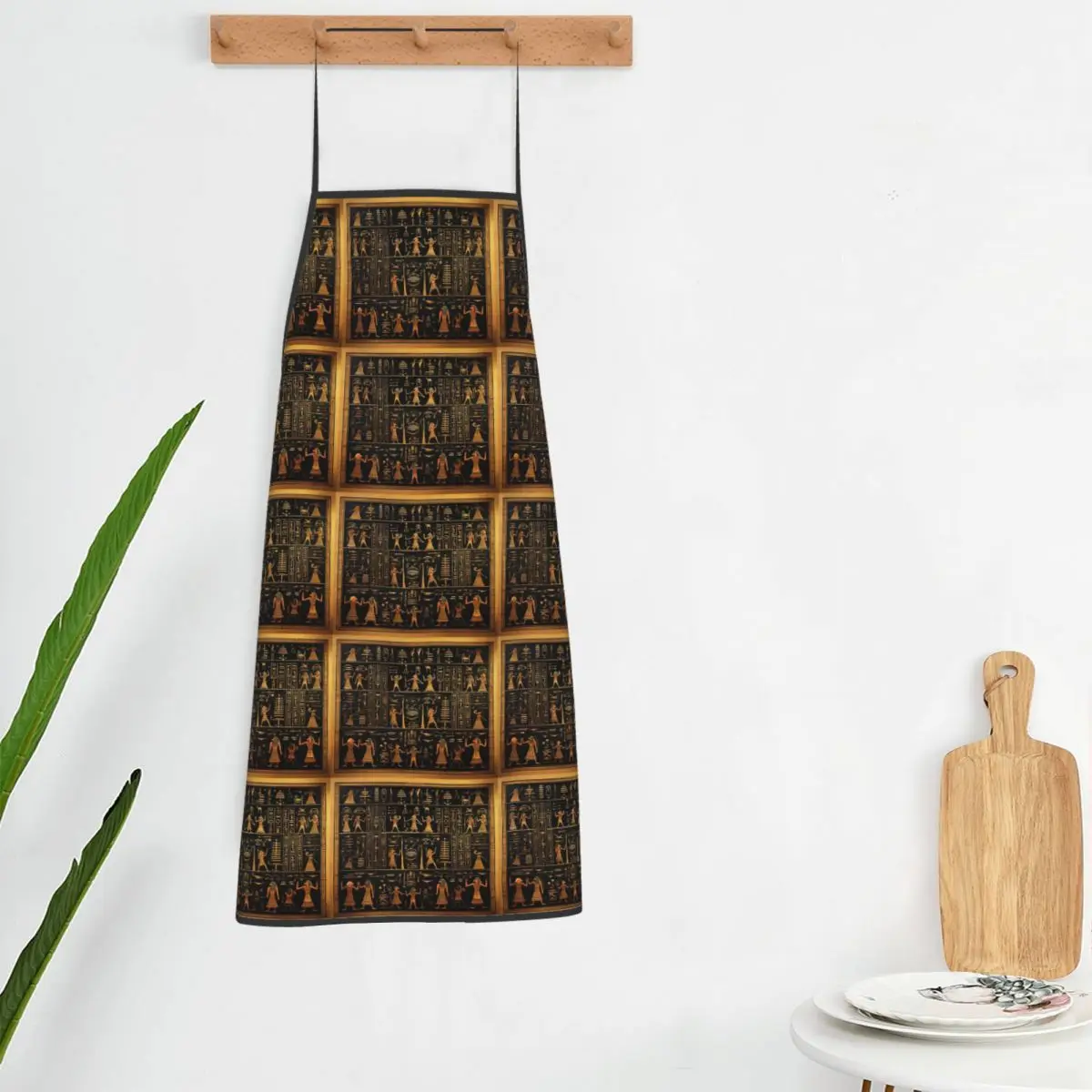 Ancient Egyptian Hieroglyphics Art Aprons Chef Cooking Tablier Waterproof Bib Kitchen Cleaning Pinafore for Women Men Gardening