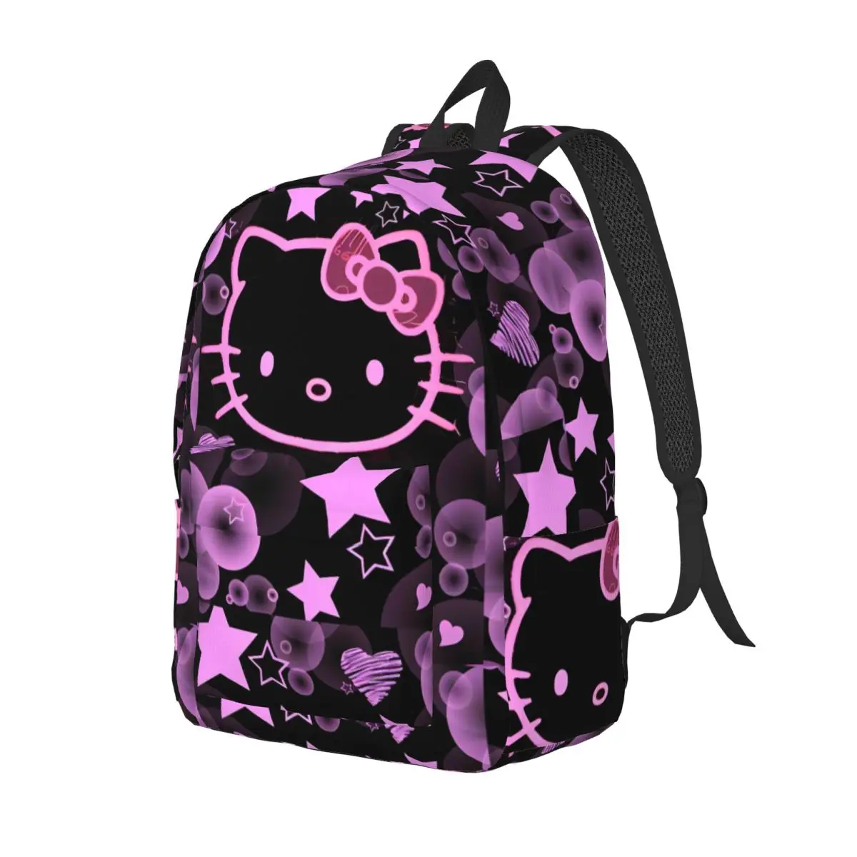 Hello Kitty Punk Style Backpack Student School Bookbag Daypack Preschool Kindergarten Bag Outdoor