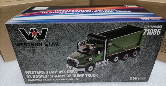 DM 1:50 Western Star 49X SBFA Cargo Truck Simulation Limited Edition Alloy Metal Static Car Model Toy Gift