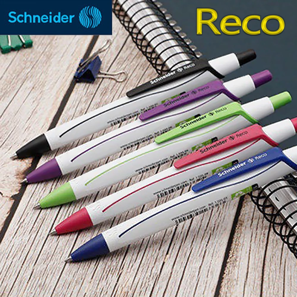 

3/9PCS/Set Schneider New Reco Gel Pens G2 Refill Quick Drying Ink Press Type Back To School Kawaii Stationery Office Accessoires