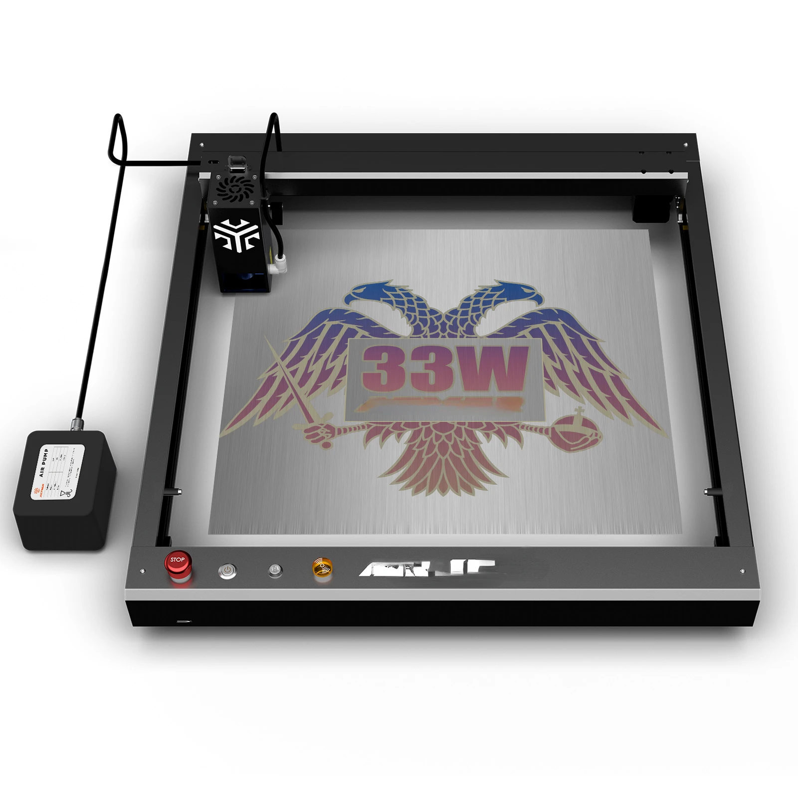 

Laser Engraver 33W Laser Power with Automatic Air-assist System Superfast Speed 420x400mm Engraving Area