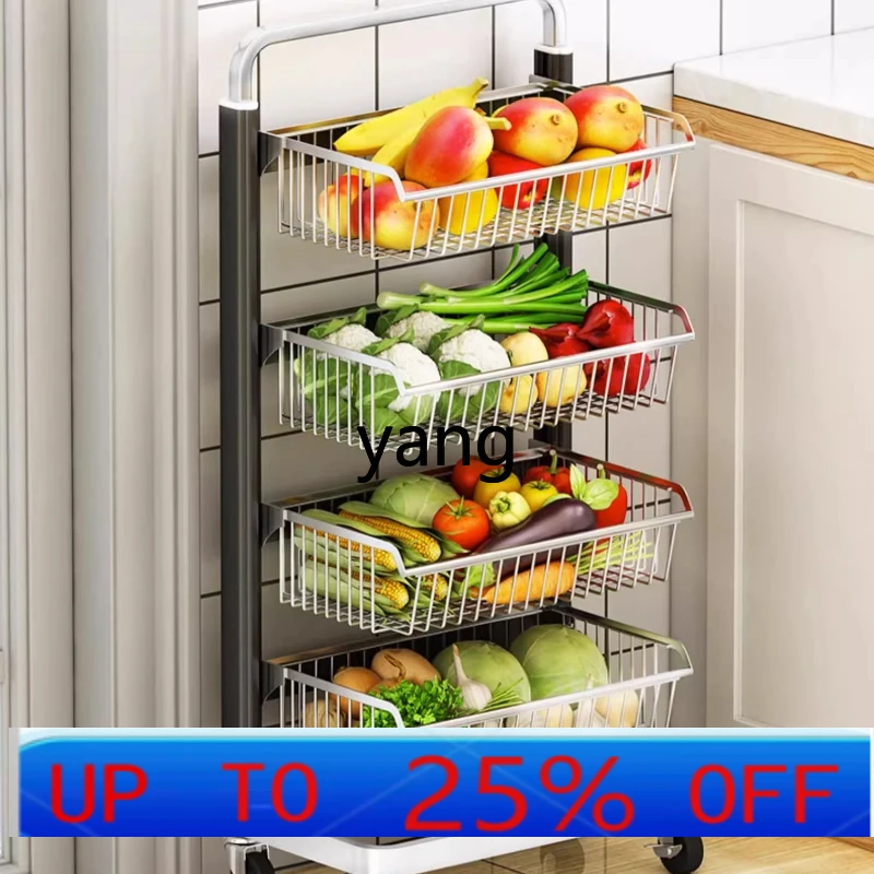 

LMM Storage Rack Floor-standing Stainless Steel Household Multi-functional