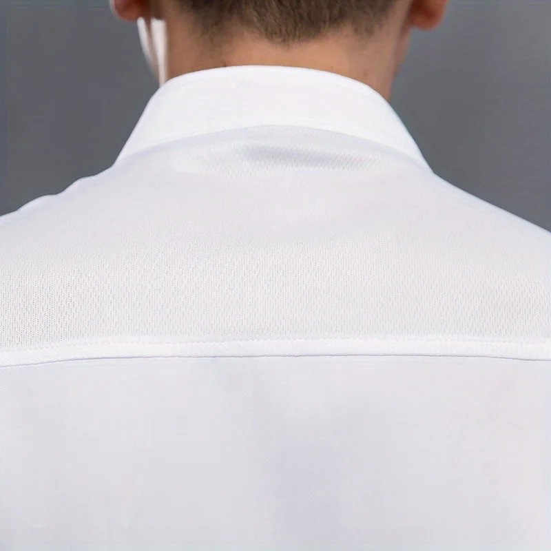 Smiling Face Hotel Chef's Clothing Short Sleeved Men's Breathable Hotel Catering Kitchen Baking