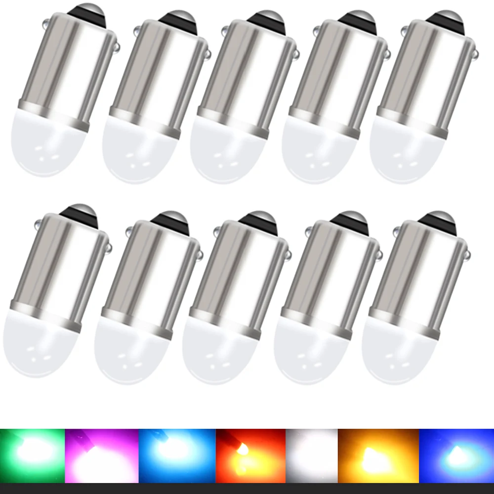 4/10PCS BA9S 53 57 64111 1895 LED Car Bulbs 12V AC/DC for Car Door Courtesy Side Marker Parking Interior Lights 3030 Chips