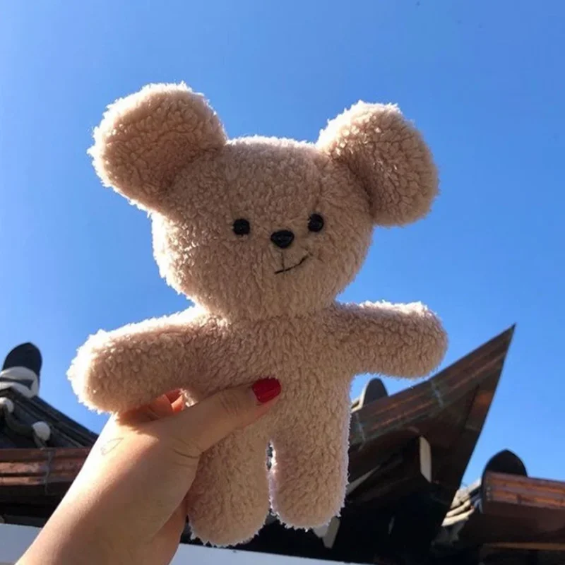 INS Crooked ปากบิสกิตนุ่มหมีจี้ตุ๊กตาสดน่ารัก Kawaii อารมณ์สาวให้แฟนของขวัญวันเกิดของเล่นตุ๊กตา