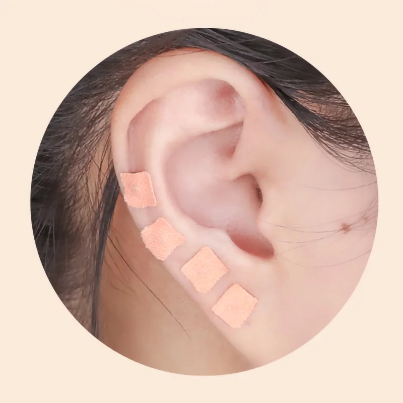 600Pcs Cowherb Seed Ear Stickers Auriculotherapy Acupuncture Massage Therapy Dredge Body Meridians Improve Vision Treat Insomnia