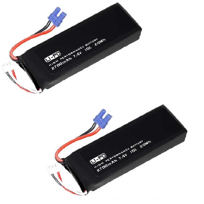 

High Quality 2S 2700mAh 7.4V 10C battery for rc quadcopter Hubsan H501S H501C H501A spare parts