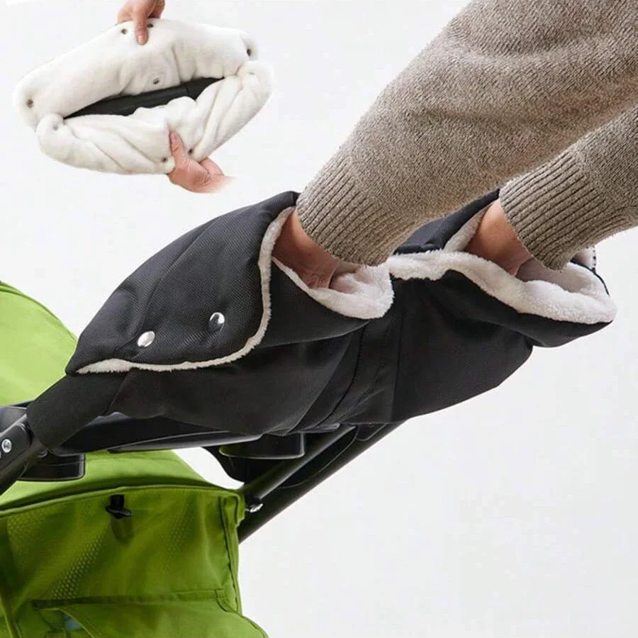 Winter Warm Stroller Gloves Thickening Windproof Pram Gloves Universal Infant Push Chair Glove Baby Carriage Accessories