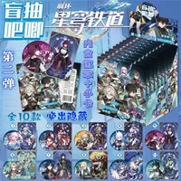 10Pcs/Box Game Laser card Honkai: Star Rail Cosplay Badge Cartoon Focalors Furina Neuvillette wanderer Kafka Blade Wolf Dan Hen